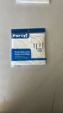 Round Plastic Table Cover