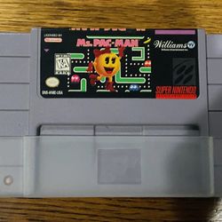 Ms.Pac-Man Snes Game (tested And Working)