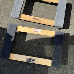 Furniture Moving Dollies Set of 2 1000 lb Heavy Duty Wood Dolly