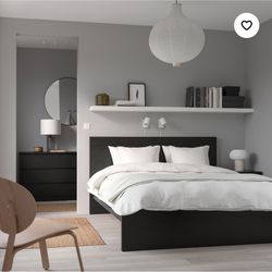 Black IKEA Bed Frame (MALM)