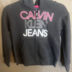 Girls Calvin Klein Zipper Hoodie Size -10-12
