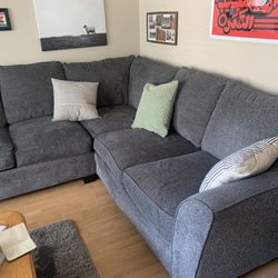 Grey Sectional For Sale Gently Used $500 Obo 
