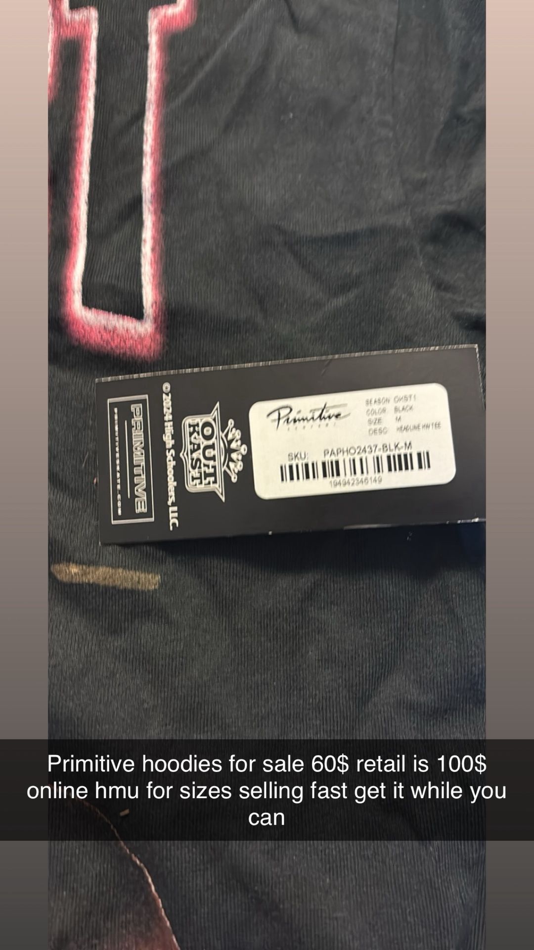 Primitive Hoodies M-xl