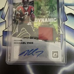 Michael Vick Patch Auto 13/25