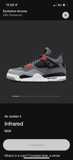 Jordan 4 Infared Size 8