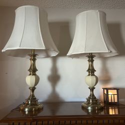 Pair of Vintage Stiffel Brass Table Lamps
