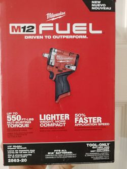M12 FUEL 12V Lithium-Ion Brushless Cordless Stubby 1/2 in. Impact Wrench