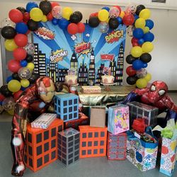 Superhero Party Backdrop