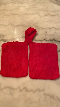 Christmas Red Handmade Cooking Pads /Handle Pads