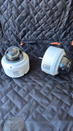 2x Vivotek A81 3MP Outdoor PoE Security Dome Cameras – Commercial Grade Used