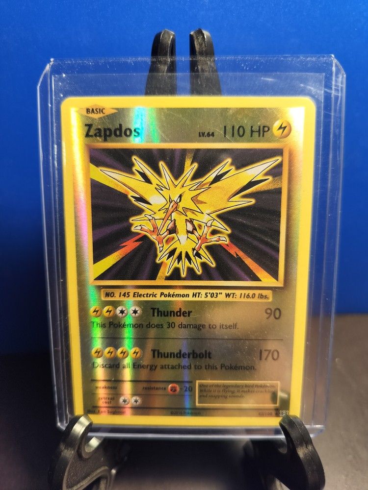 2016 Pokemon Zapdos Reverse Holo