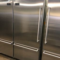 Viking 36”Wide Built In Stainless Steel Refrigerator Bottom Freezer 
