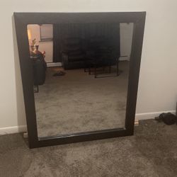 Glass Dresser Headboard , Wall Mirror 41x35