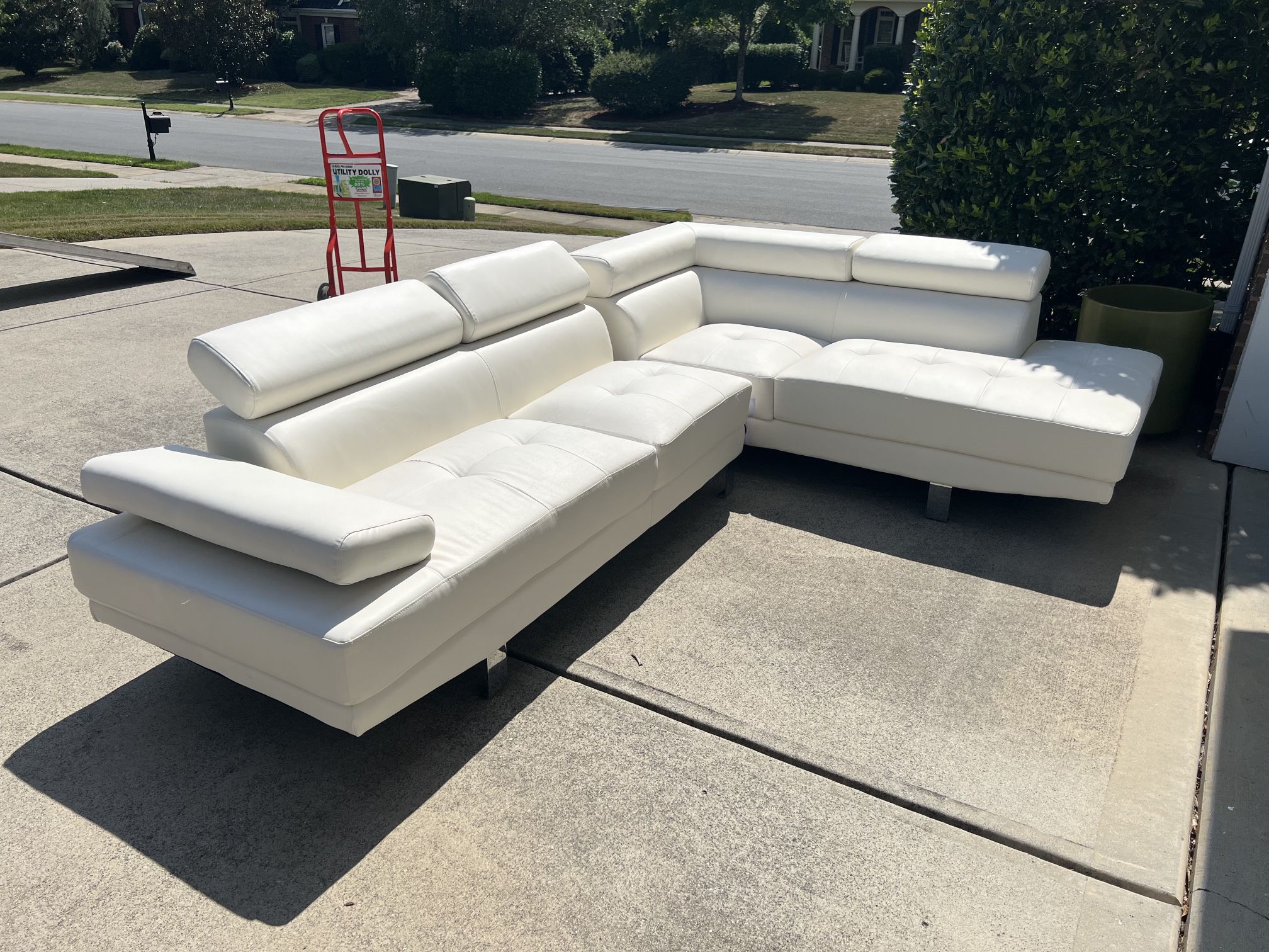 Sectional White Sofa