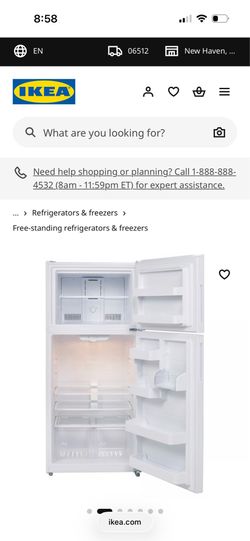 Brand New IKEA 18 Cu Ft Full Size Refrigerator / Freezer – Never Used