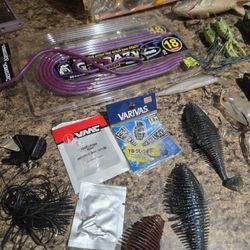 Bass Fishing Lures And Rod