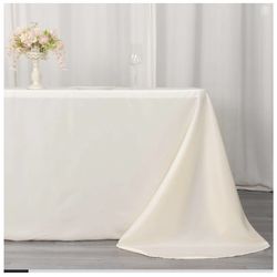 Ivory Tablecoth for 6ft Table