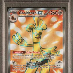 POKEMON CARD GHOLDENGO EX #231 PARADOX RIFT PSA 10