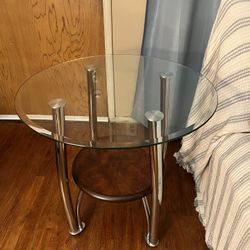 End Table 25” Tall  X 26” Round