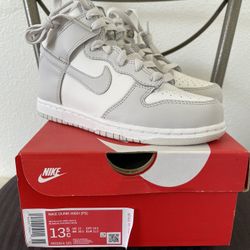 NEW Nike Dunk High Retro White Vast Grey 