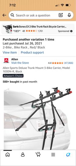 Allen and Saris Bike Rack