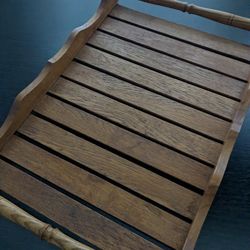 Wood Rectangle Serving/ Decorative Tray, 17,9"X 12", Handcrafted 