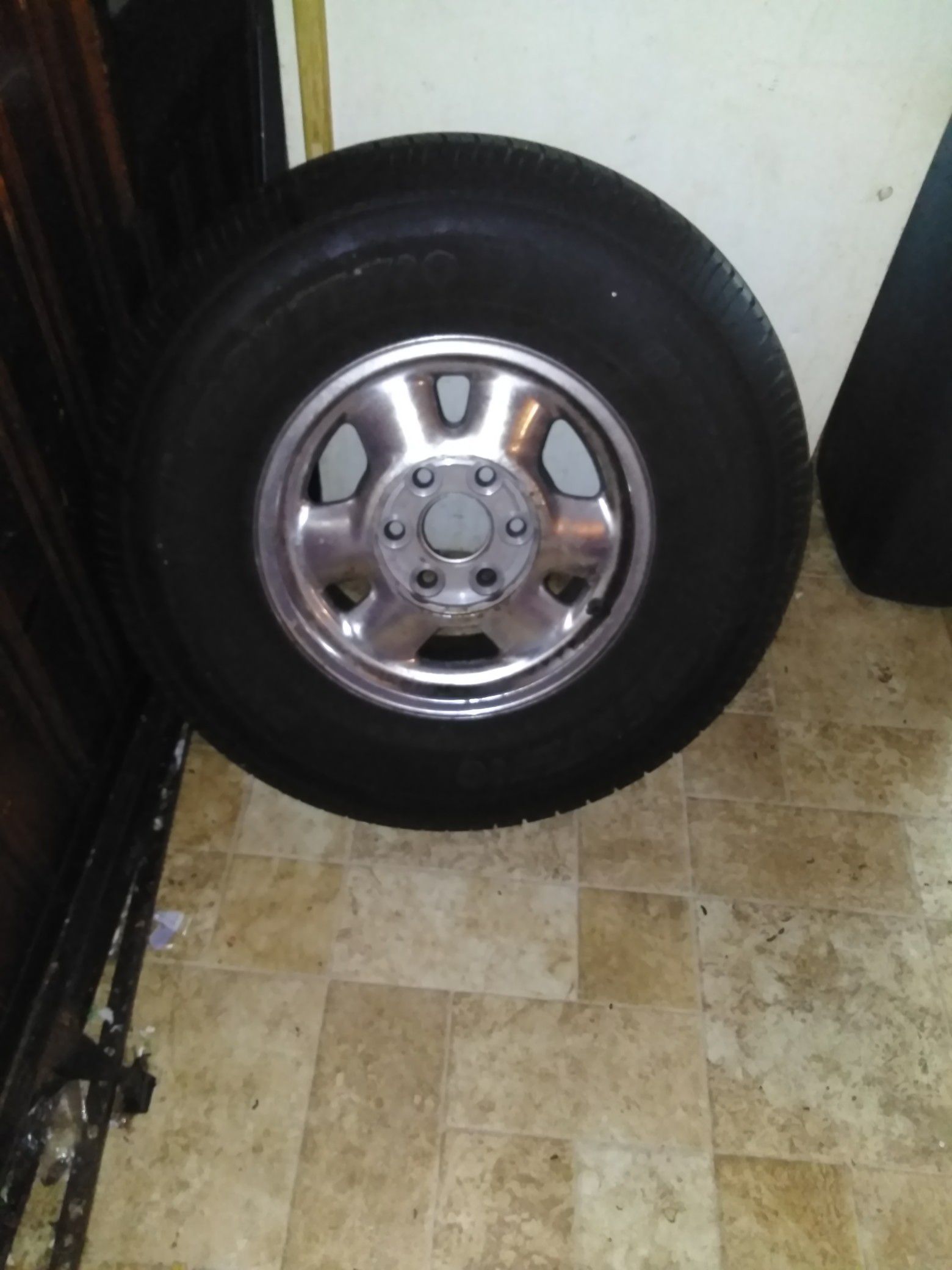 Chrome GMC rims 2 of the rims have brand new tires need tires or best offer willing to trade for lowrider bikes or parts
