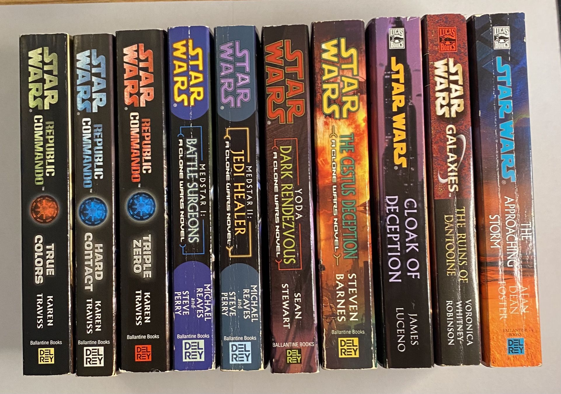 LOT OF 11 STAR WARS BOOKS