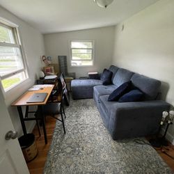 Queen Size Day Bed/ Sleeper Sofa Couch With Lounger
