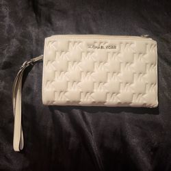 LIKE NEW Michael Kors White Leather Wallet: $40 