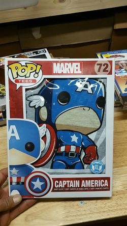 Pop's T's Marvel Captain America extra large