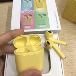 Wireless Bluetooth Earphones For Apple iPhone,Android With Charging Box. 4 Different Colors BLUE/PINK/GREEN /YELLOW