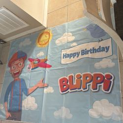 Happy Birthday Blippi Sign