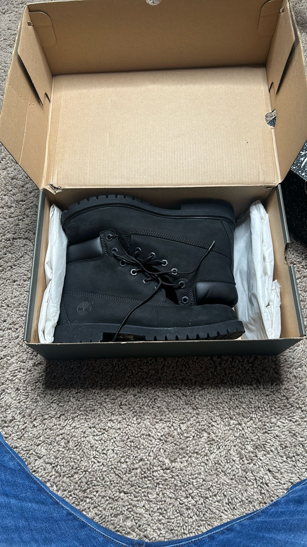 black timberlands size 7