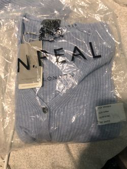 NWT N. Peal 100% Cashmere Ribbed Style Cardigan