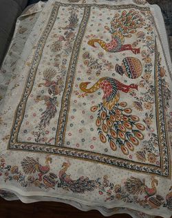 Beautiful Floral Peacock fabric