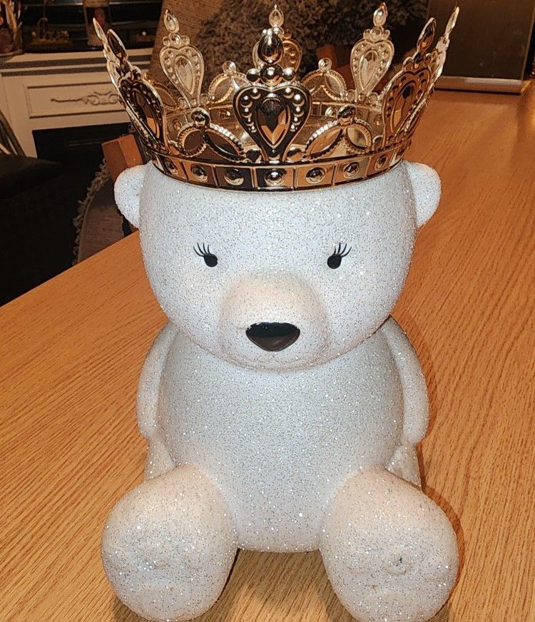 Bath And Works Glitter Bear Candle Holder
