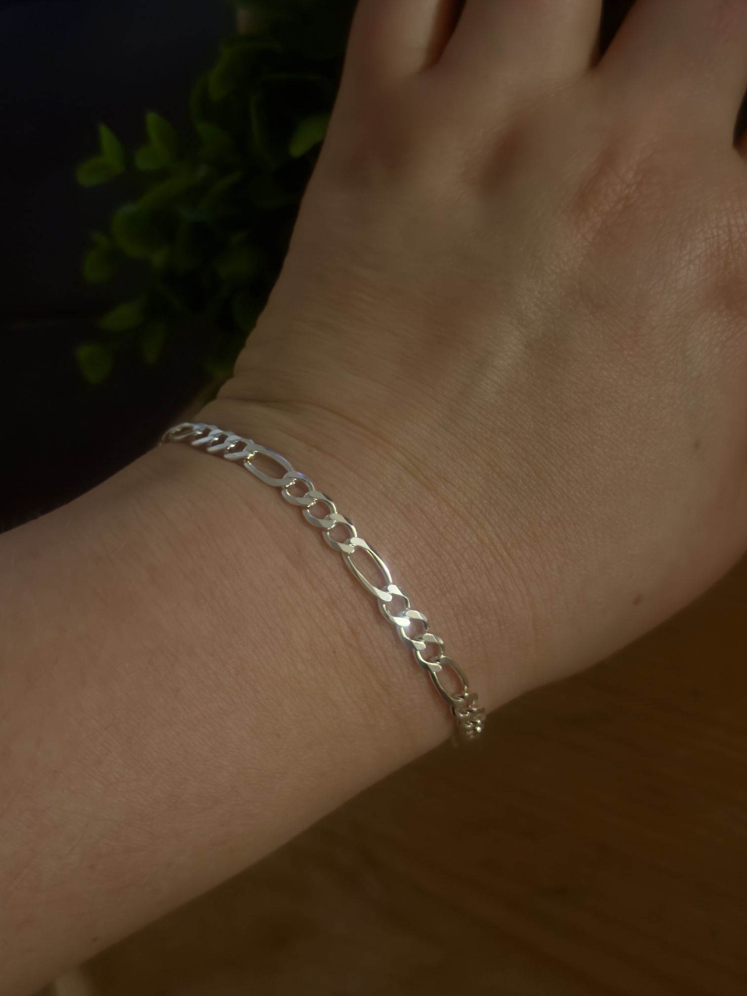 Bracelet Figaro Plata 925