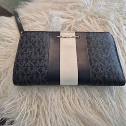 Michael Kors Leather blue and white