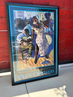jazz poster in black frame free