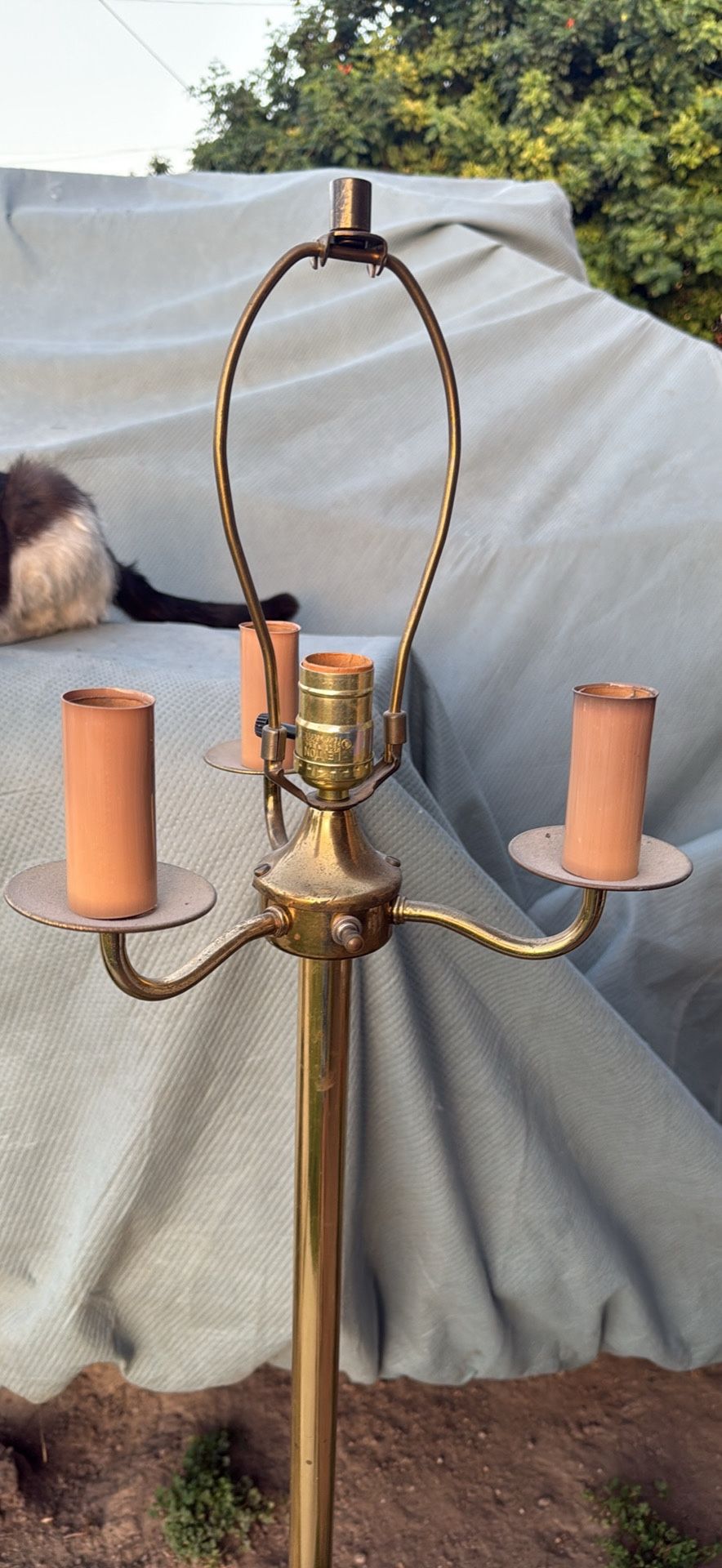 Vintage Brass Floor Lamp