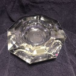 Val St Lambert Leaded Crystal Ashtray 