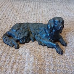 Vintage Cast Iron Spaniel/Retriever Dog Paperweight