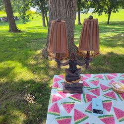 20th Century Maitland Smith Bell Hop Monkey  Lamp