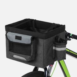Foldable Bicycle Front Basket Removable Bike Pet Basket