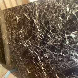Marble Style Black Kitchen Table