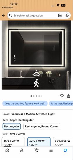 Bathroom mirror