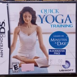 Nintendo DS Yoga Quick Training Exercise Mind 180 Poses