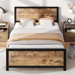 Twin Bed With Mattress And Frame Combo