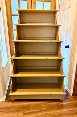 Pier 1 Imports solid wood display bookshelf